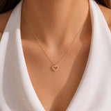 Camellia Heart Necklace